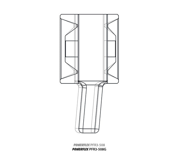 PowerFlex VW Golf Mk4, New Beetle / Audi TT, S3 Rear Trailing Arm Front Bushing Toe Adjustable