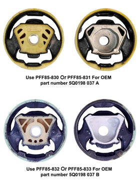 PowerFlex VW Golf Mk7, Golf Mk8 R, Tiguan, Passat / Audi A3, S3, TT Front Lower Engine Mount Insert (Large) A - 0