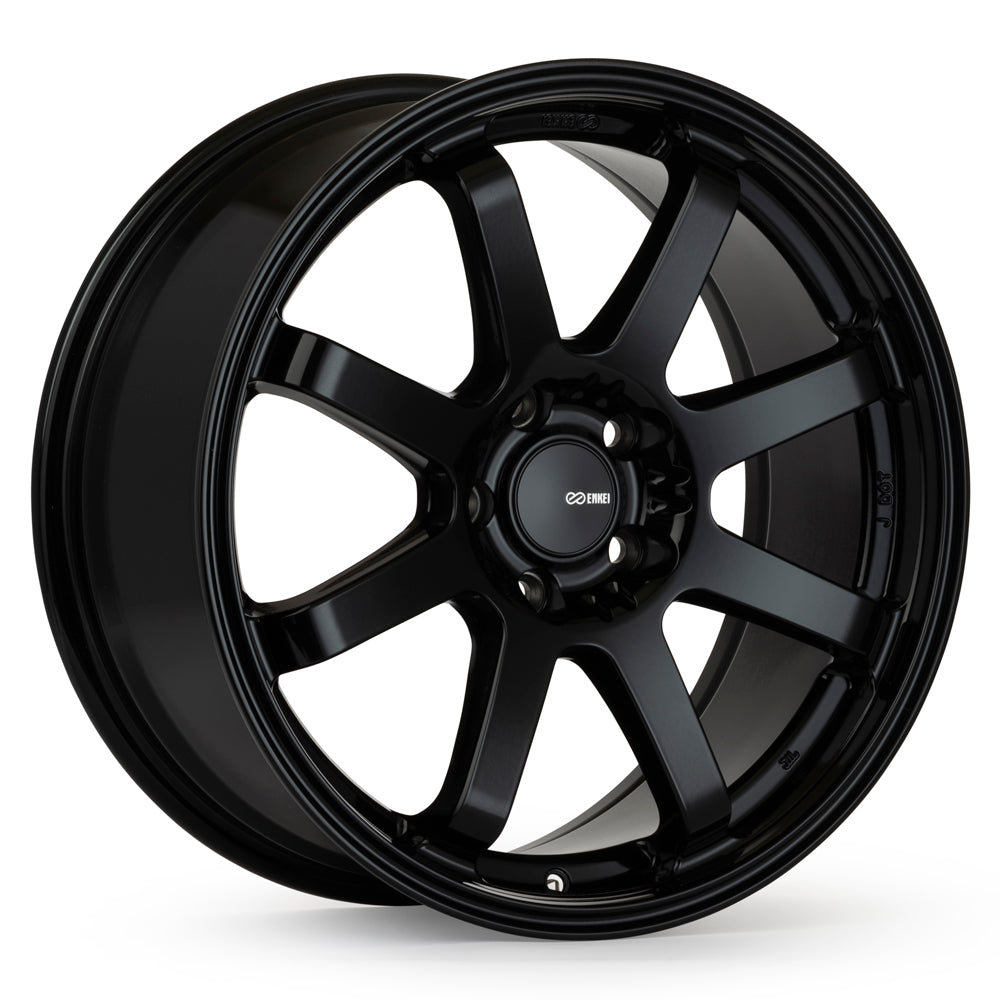 Enkei Vanquish 18x9.5 / 5x114.3 BP / 45mm Offset / 72.6mm Bore - Gloss Black Wheel