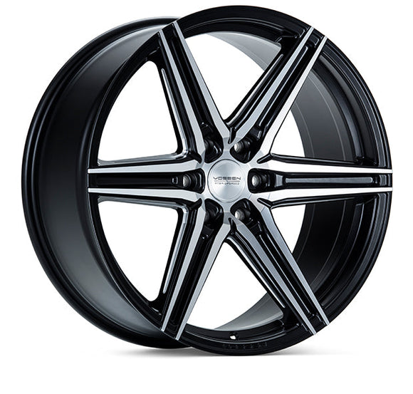 VOSSEN HF62 20 X 9.5 +15 6-135 DEEP CB87.1 BRUSHED MATTE BLACK