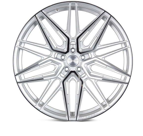 VOSSEN HF7 23 X 10 +22 5 X 120 DEEP CB72.56 SILVER POLISHED