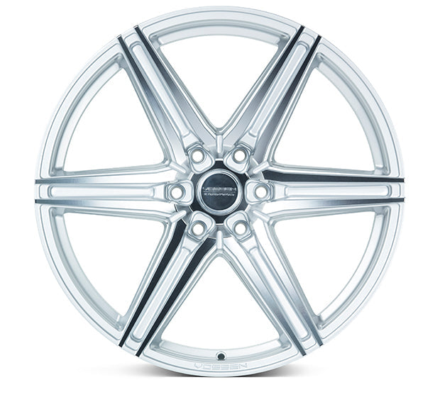 VOSSEN HF62 22 X 9.5 +20 6 X 139.7 DEEP CB106.1 SILVER POLISHED - 0