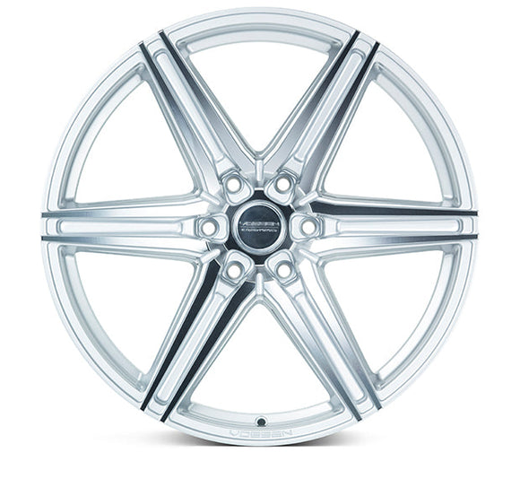 VOSSEN HF62 22 X 9.5 +20 6-135 DEEP CB87.1 SILVER POLISHED