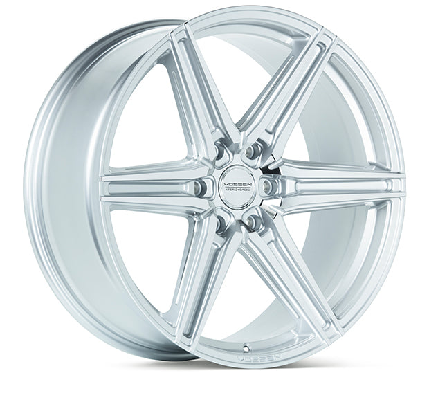 VOSSEN HF62 22 X 9.5 +20 6 X 139.7 DEEP CB106.1 SILVER POLISHED