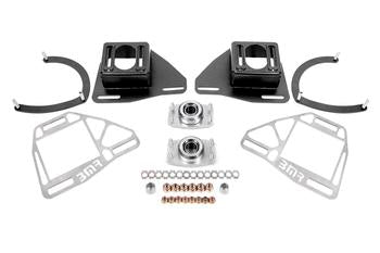 BMR Suspension 82-92 Chevy Camaro Caster/Camber Plates w/ Lockout Plates - Black Hammertone