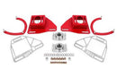 BMR Suspension 82-92 Chevy Camaro Caster/Camber Plates w/ Lockout Plates - Red-1