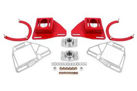 BMR Suspension 82-92 Chevy Camaro Caster/Camber Plates w/ Lockout Plates - Red