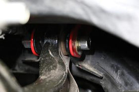 BMR Suspension 15-18 Ford Mustang S550 Rear Camber Adjustment Lockout Kit - Red - 0