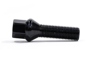 Spulen Conical Seat Wheel Bolt Black - 14x1.5x 27mm Length - Priced Each