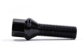 Conical Seat Wheel Bolt Black - 14x1.5x 37mm Length - Priced Each