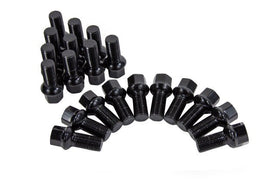 Ball Seat Wheel Bolt Black - 14x1.5x 37mm Length - 20 Pack