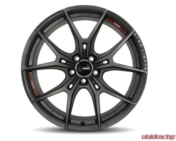 Gram Lights 57FXZ Overseas 19x9.5 +36 5-120 Matte Graphite w/Machining Wheel
