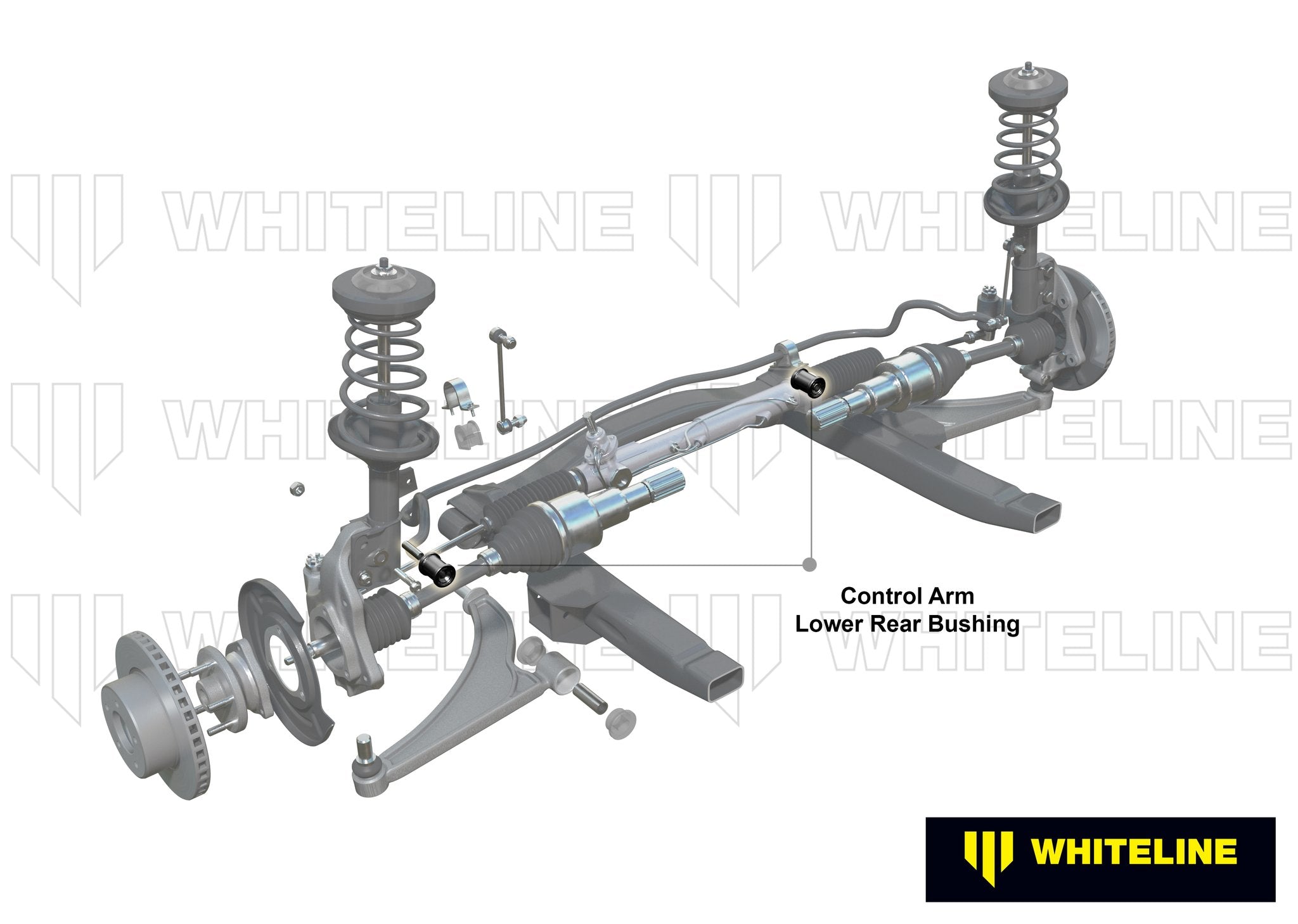 Whiteline Plus 5/83-5/01 BMW 3 Series Front Caster Correction C/A Lower Inner Rear Bushing Kit - 0