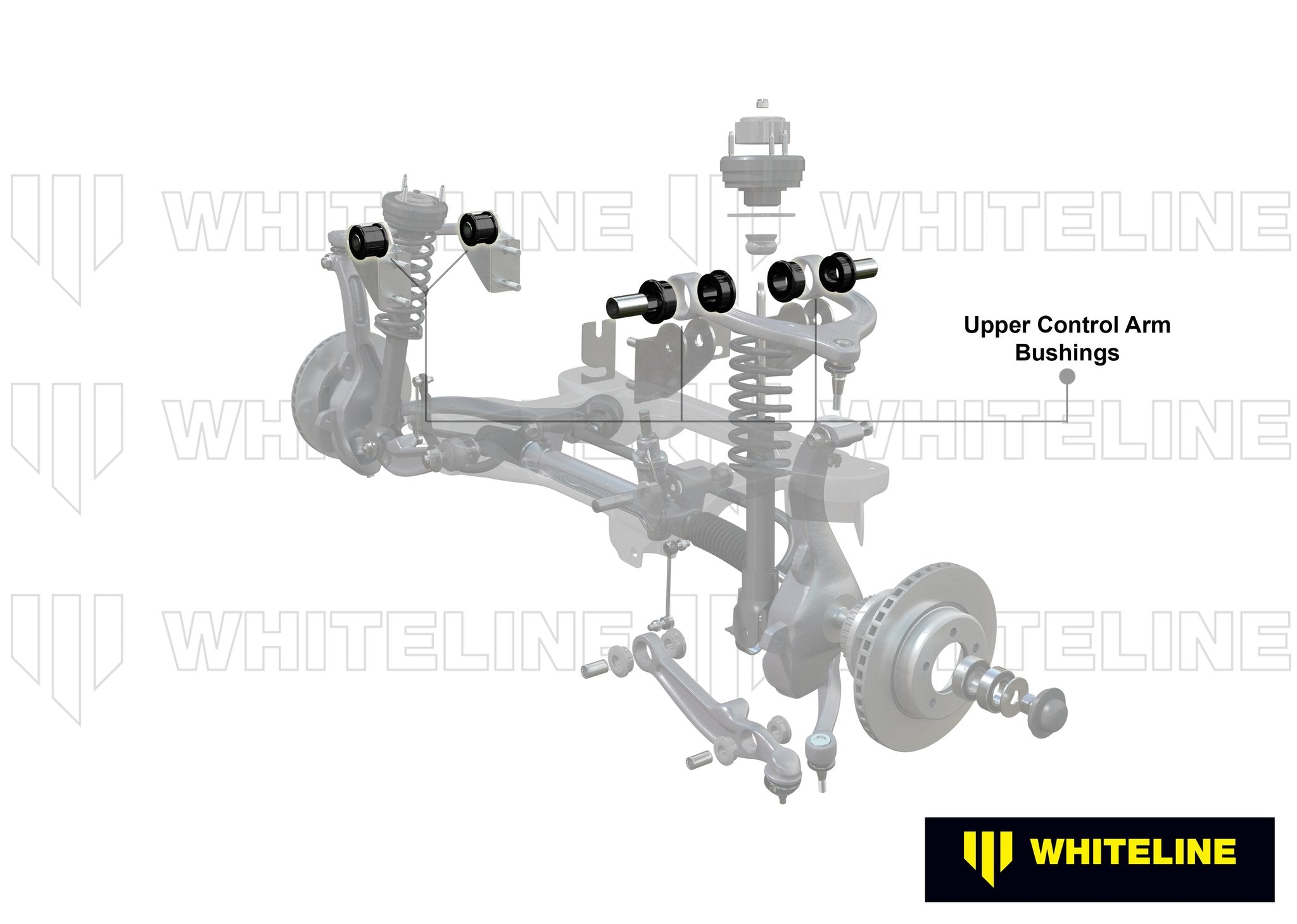 Whiteline Plus 94-05 Audi A4 / 96-05 VW Passat MK5 Front Control Arm-Upper Inner Bushing Kit - 0