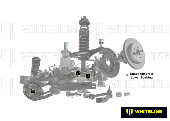 Whiteline Plus 03-06 EVO 8/9 Rear Lower Control Arm Shock Bushing Kit
