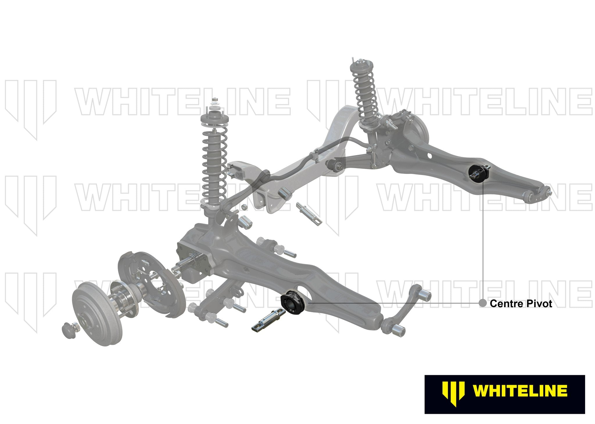 Whiteline Rear Trailing Arm Bushing Kit - Greaseless - 0