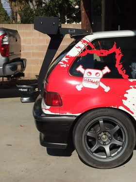 PCI 88-91 CIVIC HATCHBACK BOTTOM MOUNT WING BRAKETS ONLY - 0