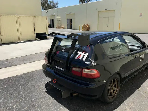 PCI 92-95 CIVIC HATCHBACK TOP MOUNT BRACKET/PCI V2 60" WING COMBO