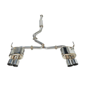 Remark 2015+ Subaru WRX/STi 4in Quad Cat-Back Exhaust Stainless Single Non-Resonated
