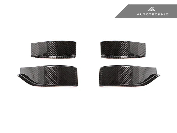 AutoTecknic G8X M3 / M4 Dry Carbon GT4 Bumper Canard Set
