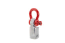 Weigh Safe Towing Recovery - Red Hard Shackle Hitch w/Aluminum Body-1