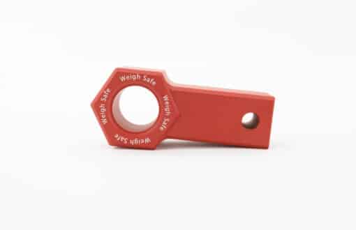 Weigh Safe Towing Recovery - Cerakote Aluminum Soft Shackle Hitch Ring - Red