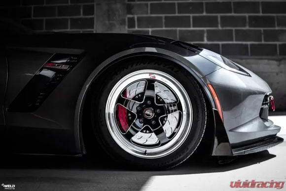 Weld S71 18x10 / 5x4.75 BP / 7.1in. BS Black Wheel (High Pad) - Non-Beadlock