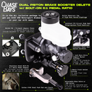 Chase Bays 99-06 BMW 3-Series E46 Dual Piston Brake Booster Delete w/Bolt-On 6:1 Pedal Ratio-5