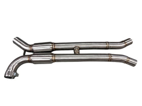 MAD BMW S58 Resonated H-Pipe Midpipe M3 M4 G80 G82 G83 - 0