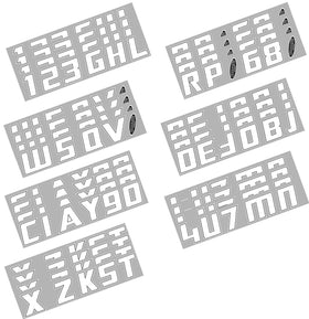 Hardline Boat Lettering Registration Installation Kit 3 in. - 900 White