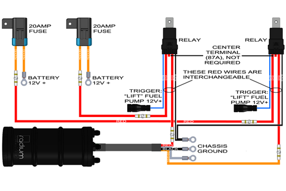 Radium Engineering Fuel Surge Tank DIY Wiring Kit