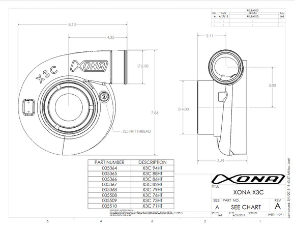 XONA 57.5/79 72/64 0.7 350-680