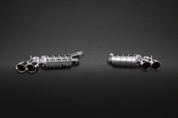 BMW X5M (F15) (2013 ) & X6M (2014 ) Valved Exhaust System, Mid-Pipes, & CES-3 Remote Kit With Carbon Fiber Tips