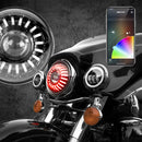 XK Glow 7In RGB LED Harley Headlight XKchrome Bluetooth App Controlled Kit-2