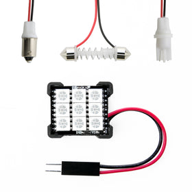 XK Glow RGB Festoon LED Panel XKchrome Bluetooth App Controlled Dome Bulb