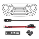 XK Glow JK Wrangler XKCHROME LED Grill Kit (Dual Mode)-2