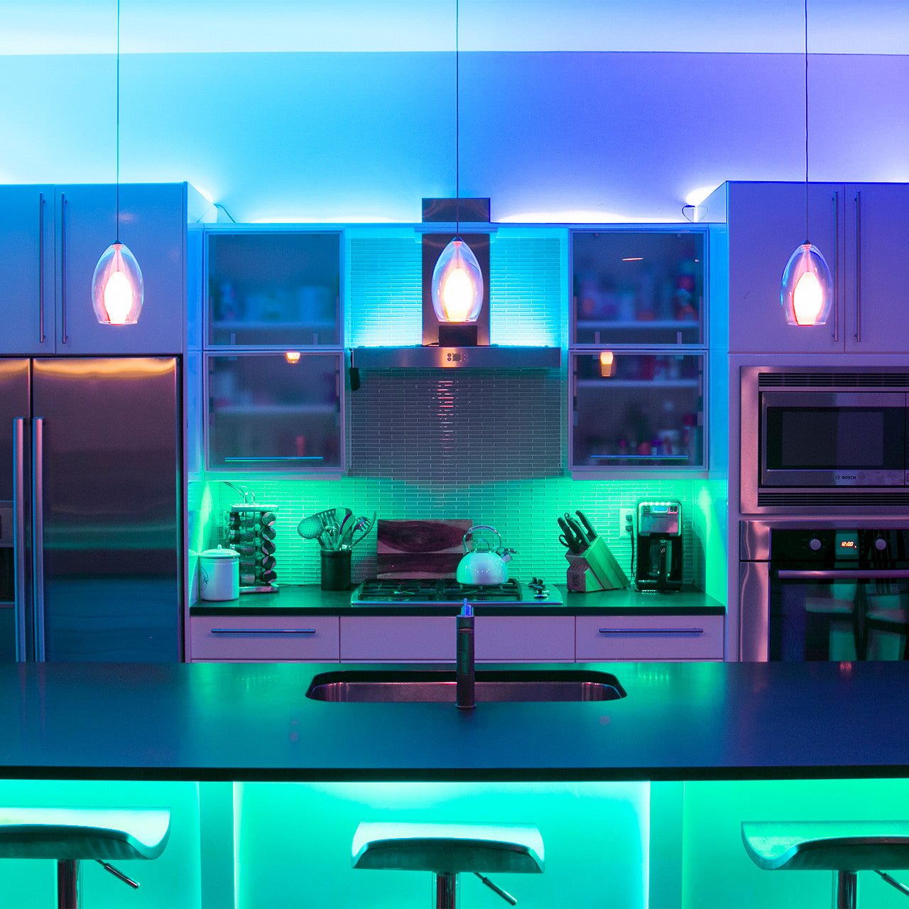 XK Glow Flex Strip Million Color XKCHROME App Controlled Home Indoor & Outdoor LED Light Kit 8x3ft - 0