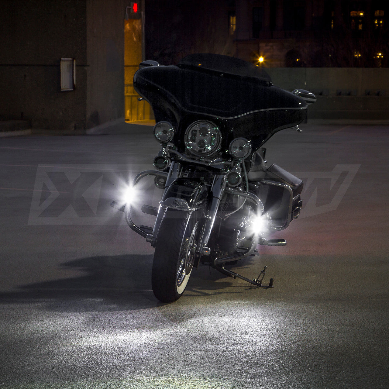 XK Glow Chrome - Motorcycle Highway Bar Switchback Driving Lights DRL Turnsignal - 0