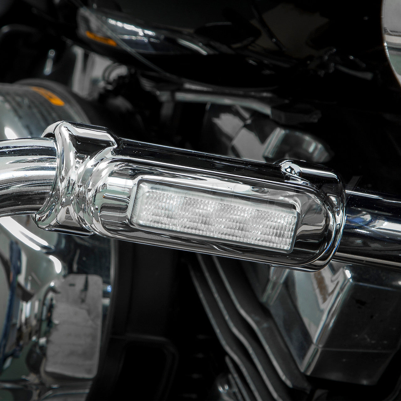 XK Glow Flex Strips 7 Color LED Accent Light Motorcycle/ATV (6xCompact Pods + 2x10In) - 0