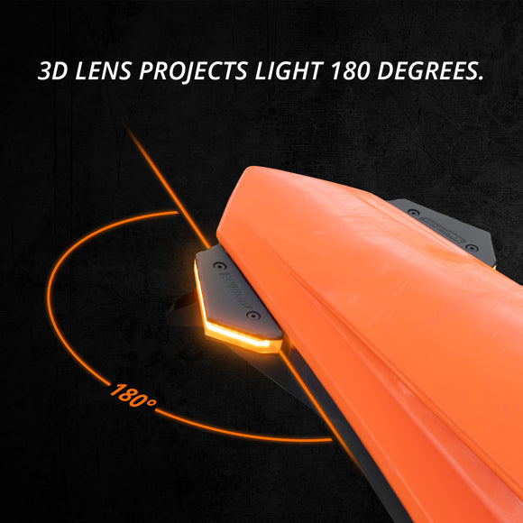 XK Glow 2in Dual Mode LED Driving Light Kit for Motorcycles, UTVs & ATVs