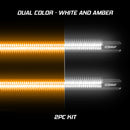 XK Glow Jeep & Truck Running Board Light w/ Turn Signal 2x60in White + Amber-2