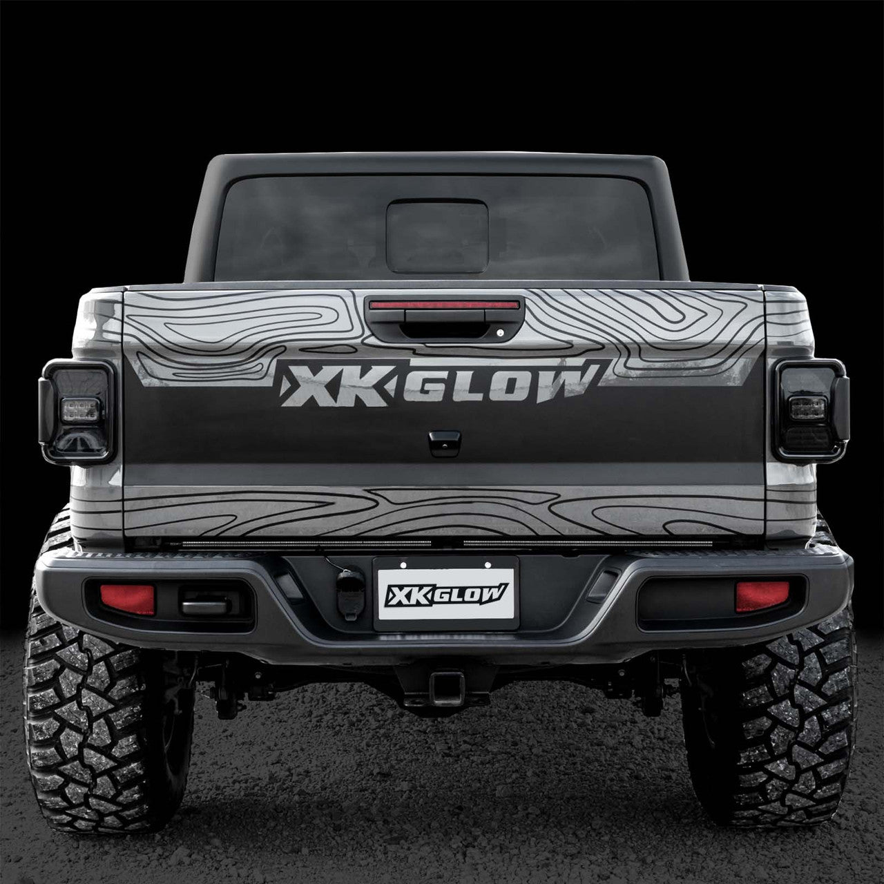 XK Glow Jeep JT Gladiator LED Taillight w/ Smoked Lens - 0