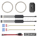 XK Glow 2x100mm - RGB Switchback Halo Million Color XKCHROME Smartphone App Controlled Kit-2