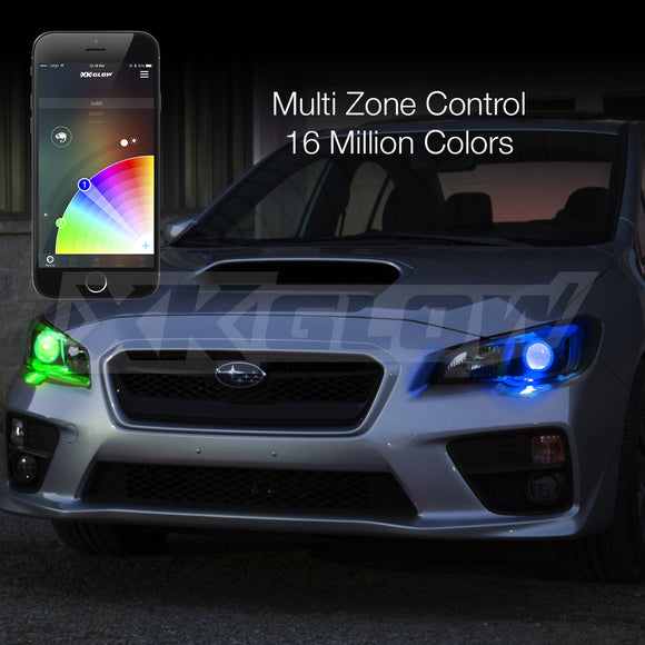 XK Glow 2xRGB Demon Eye Million Color XKGLOW Smartphone App Controlled Kit