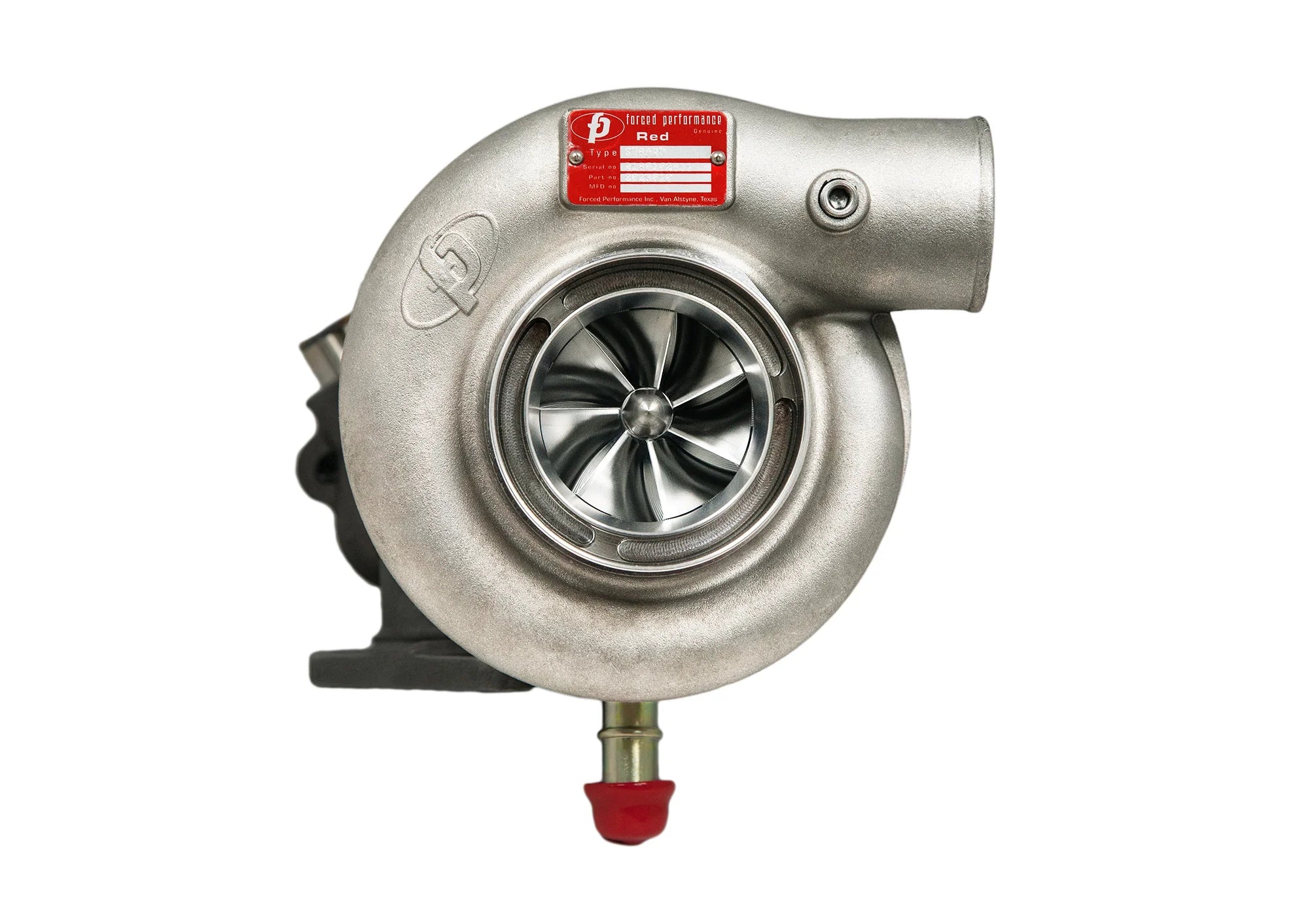 Forced Performance Subaru STi/WRX Red Turbo 84mm CH10CM Turbine Hsg 18PSI TiAL MVI WG w/Oil Line