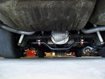 BMR 78-87 G-Body w/ 3in Axles Rear Solid 1.375in Xtreme Anti-Roll Bar Kit - Black Hammertone