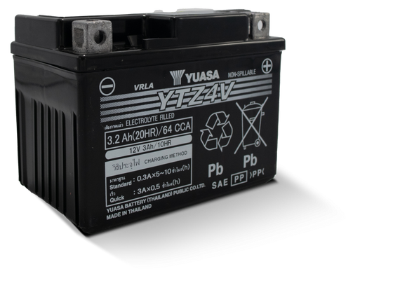 Yuasa YTZ4V Maintenance Free AGM 12 Volt Battery