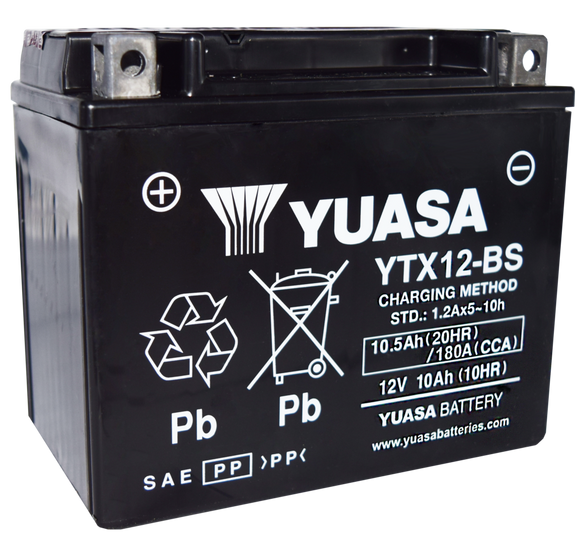 Yuasa YTX12-BS Acid Bottle (5YT12AHAD)