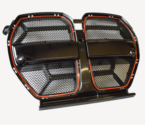 Zunsport BMW G8X M3 & M4 CS / M4 CSL - Front Grille Mesh Set (without cut out) - Black Finish