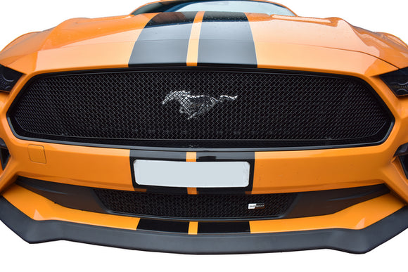 Zunsport Ford Mustang GT Facelift Front Grille Set - Black finish